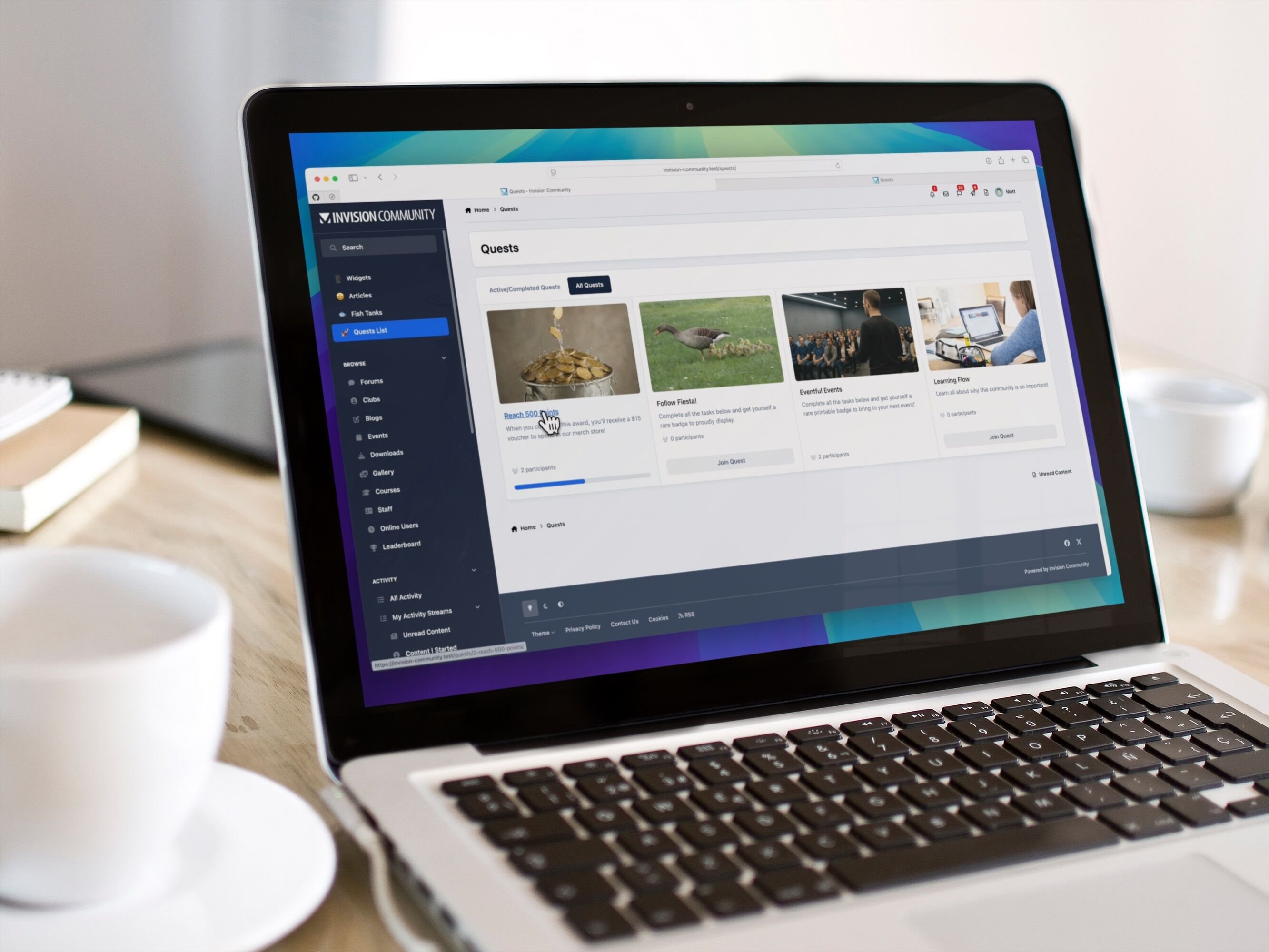 Introducing Quests: Tailored gamification & bridging in-person events with your community